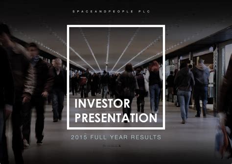 Investor Presentation – Company Announcement .
